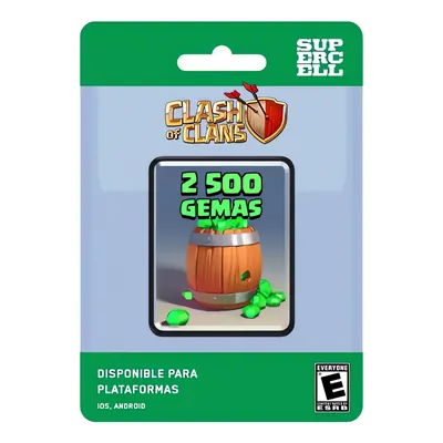 2500 Gemas Clash of clans