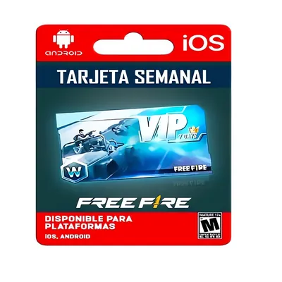 Free Fire tarjeta semanal